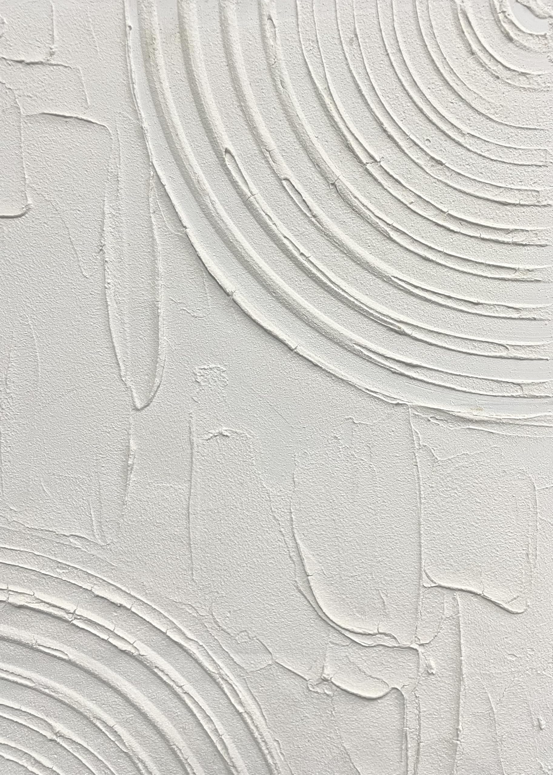 DekoArte - Tableau decoration murale salon avec relief HALO 90x60cm - Tableaux avec cadre couleur bois inclus