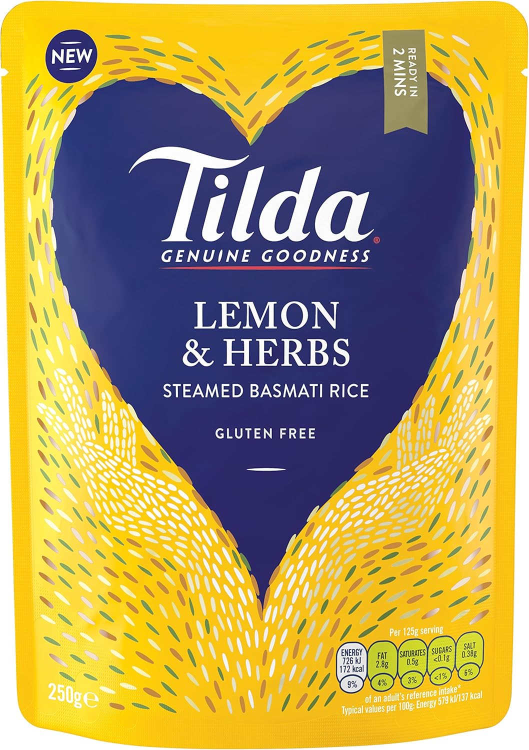 Tilda Steamed Basmati Lemon Rice 250 g (Pack of 6) Amazon.co.uk Grocery