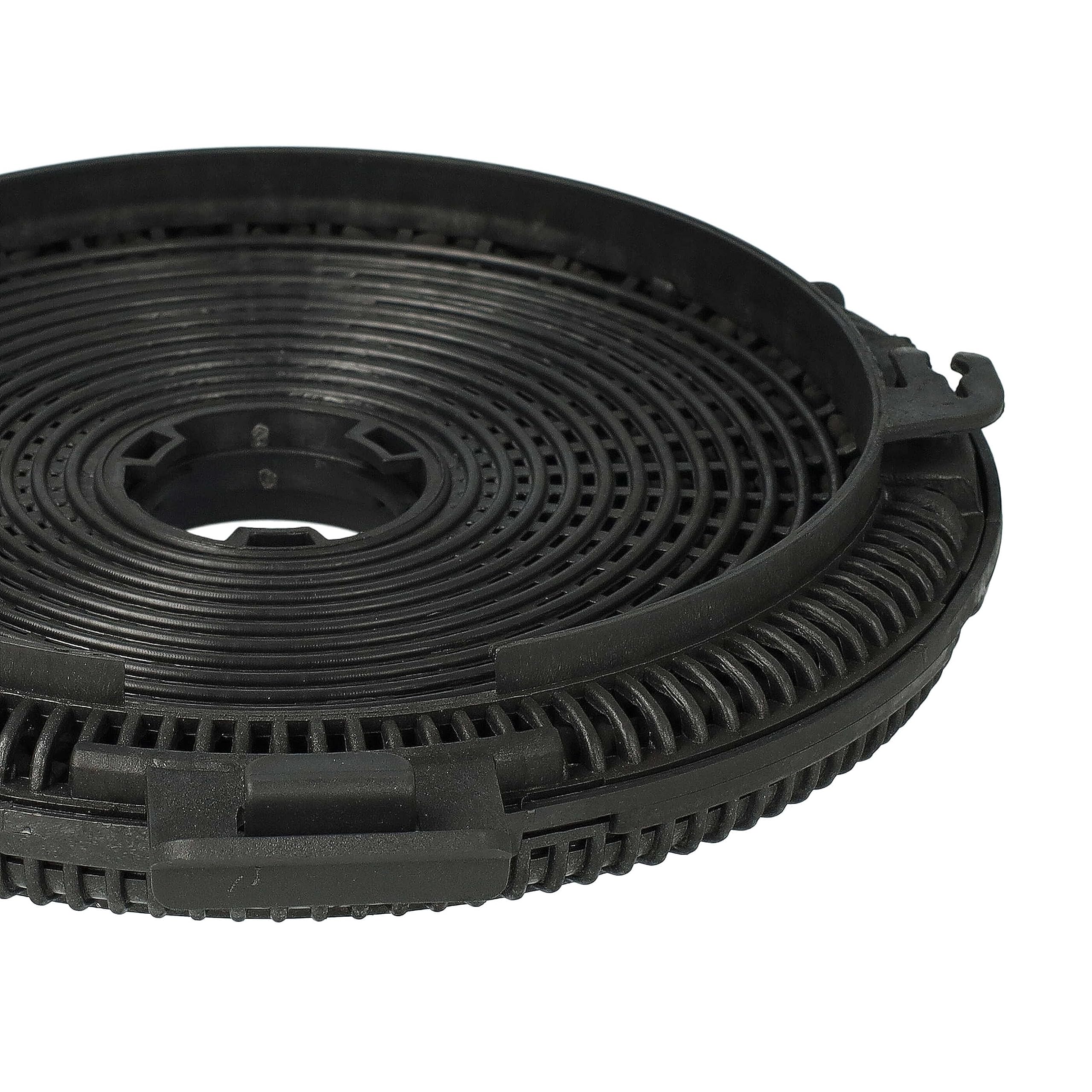 vhbw 2x filtro de carbón activado compatible con Teka D4C, CC 40, CL 90, CL 90 Studio Line, DB 1 60, DB 1 70, DB 1 90, DB 60 campanas cocina - 20 cm