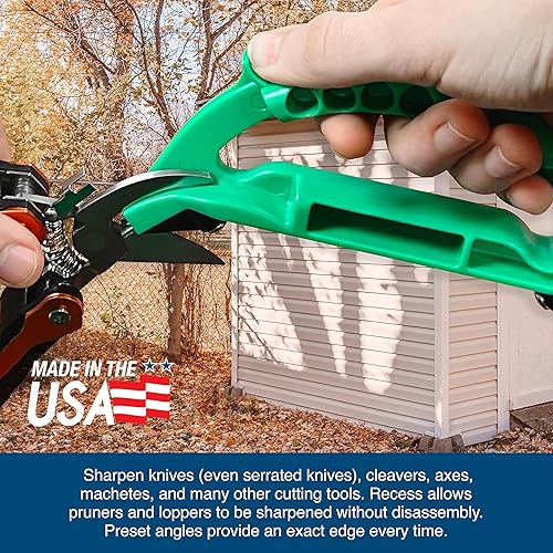 Miniatura 9 de AccuSharp Afilador todo en uno afilador multiusos para cuchillos herramientas de jardín y tijeras afila cuchillos en 10 segundos funciona para