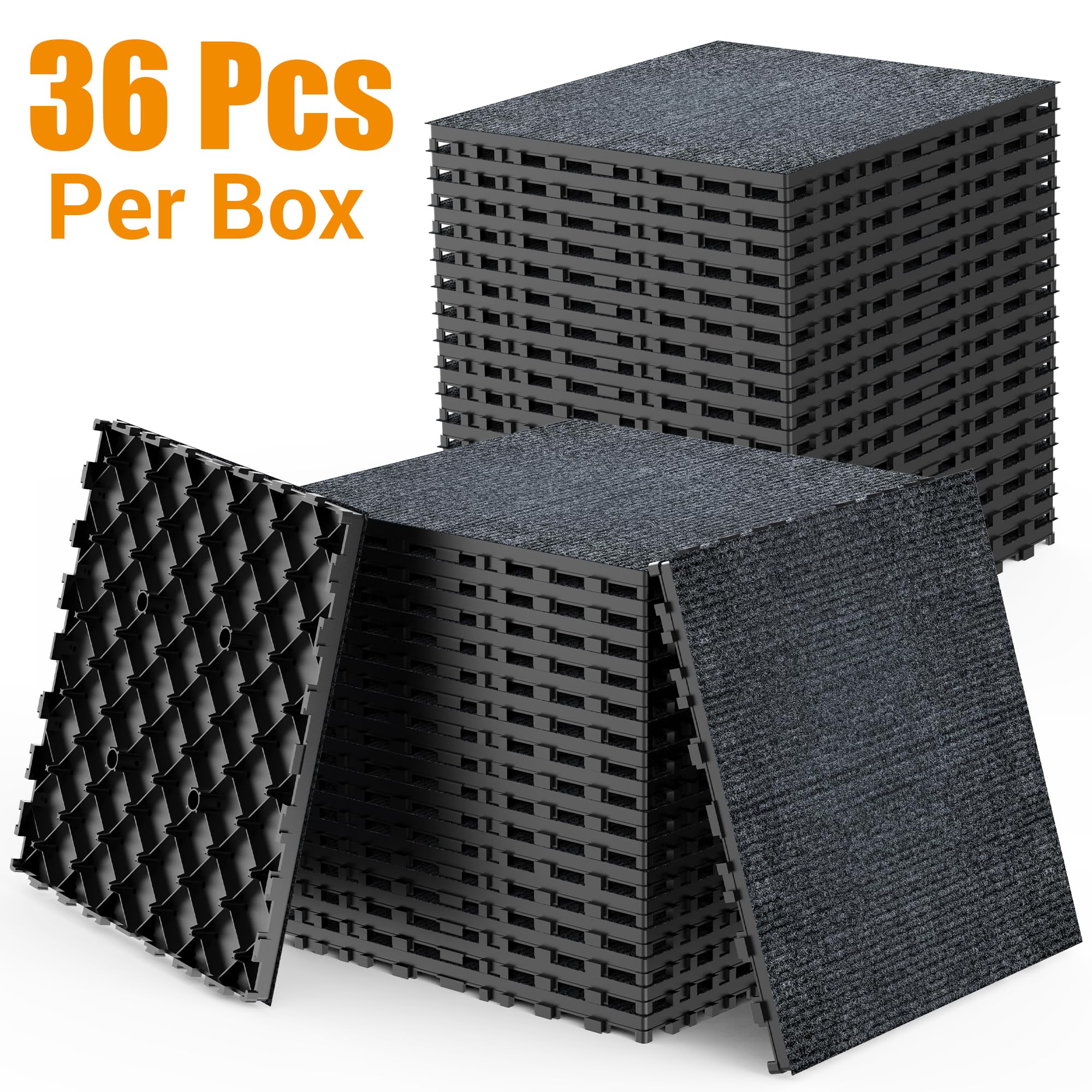 Teppichfliesen Selbstliegend, 30 * 30 cm Klebefliesen Boden, Rutschfeste Selbstklebende Quadrate Teppichbodenfliesen, Ruhiger, karierter Teppich für Büros und gewerbliche Nutzung (4 Stück)