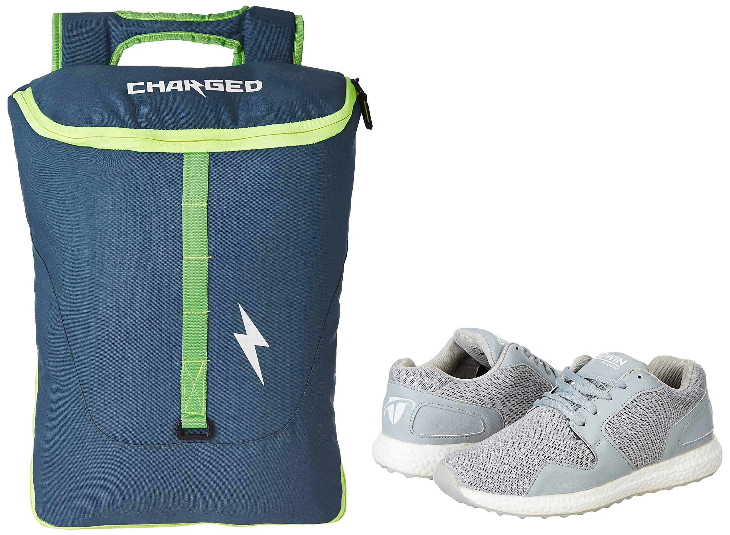 Charged Sports Bag Utile Laptop Bag Blue With Gowin Sports Training Shoe Thrust Grey Size 6-picture-31