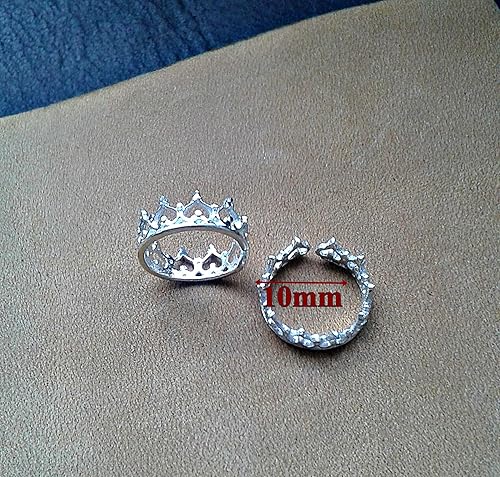 Miniatura 3 de Anillos de pezón de plata SilverBuds Corona ajustables sin perforación