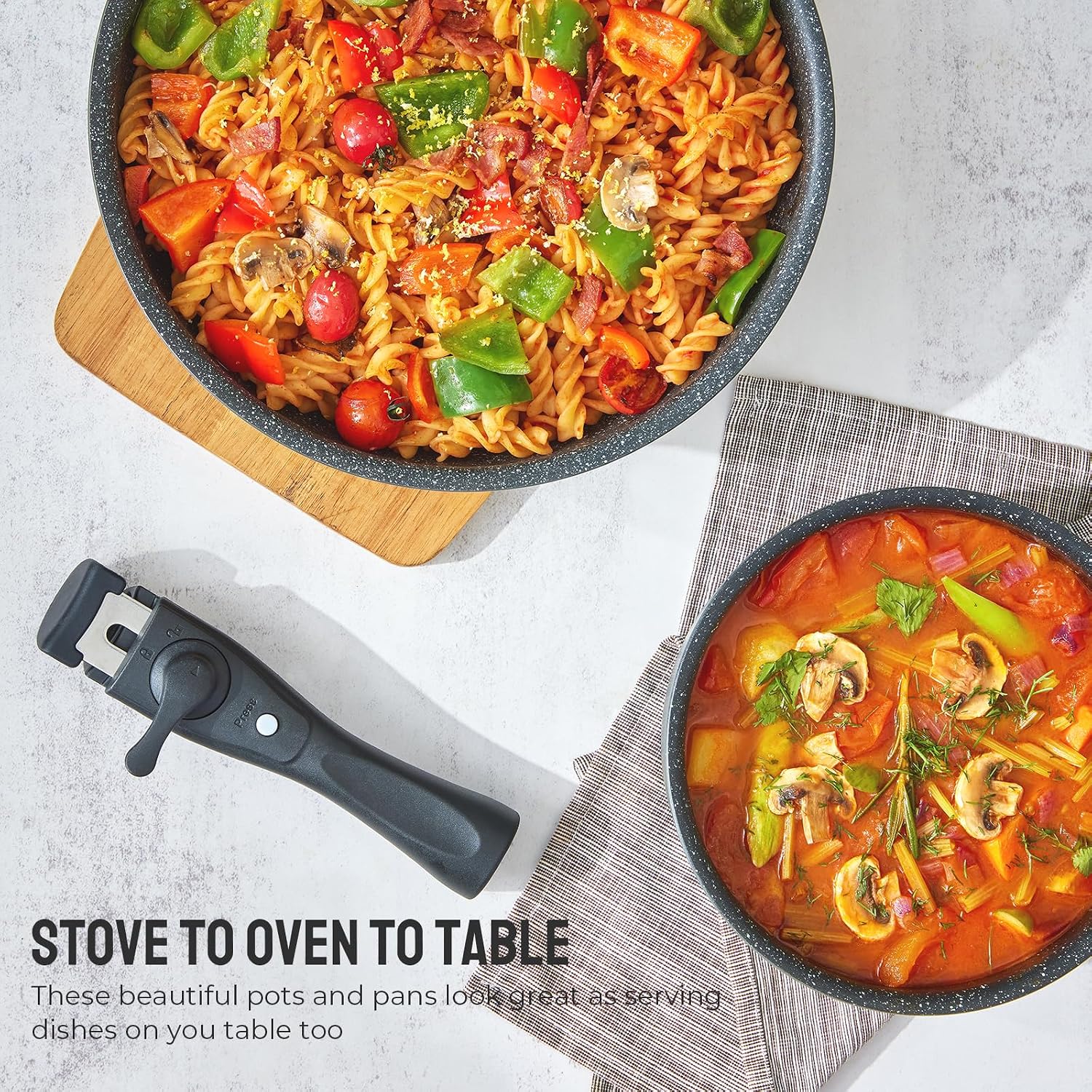 Versatile Cookware for Every Step