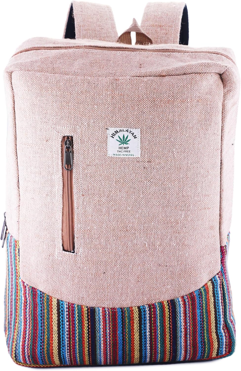 Anitya Hemp Backpack, Multi-Functional Pockets, Eco-Friendly, Unisex, Hiking Daypack, Durable Rucksack (AHLB011)