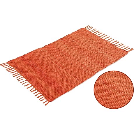 Rustic Handmade Cotton Rag Rug 2x3'