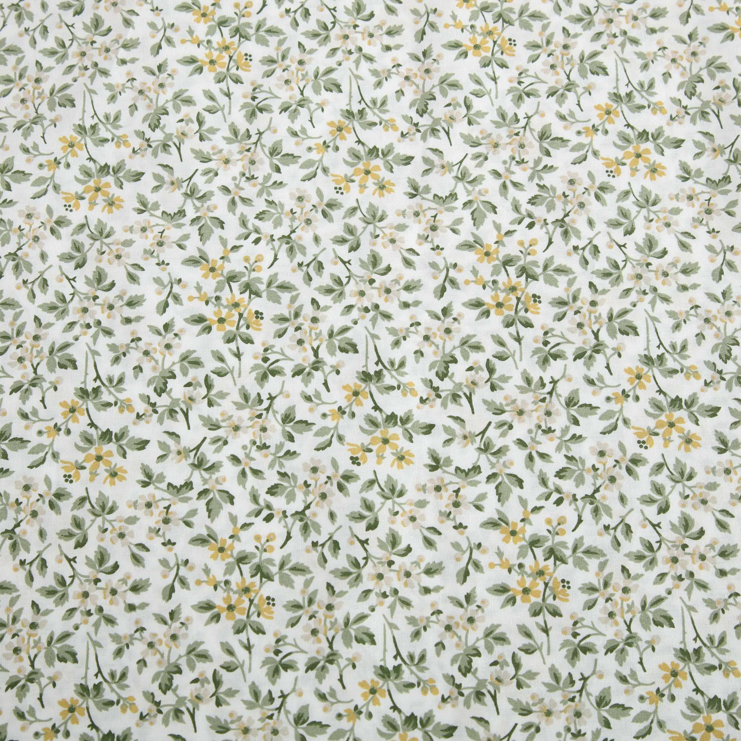 Laura Ashley - Juego de sábanas tamaño Queen, Ropa de Cama de algodón percal Transpirable con Bolsillos Profundos, decoración Elegante para el hogar, Certificado Oeko-Tex (Tierney Green, Queen)