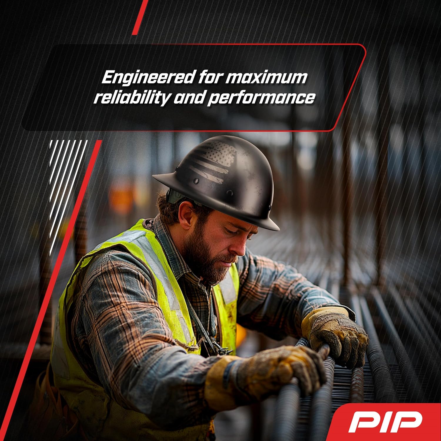 Fiberglass Full Brim Hard Hat with Wheel Ratchet, 8 Point Suspension, ANSI/ISEA Z89.1 Type 1 Certified - Image 6