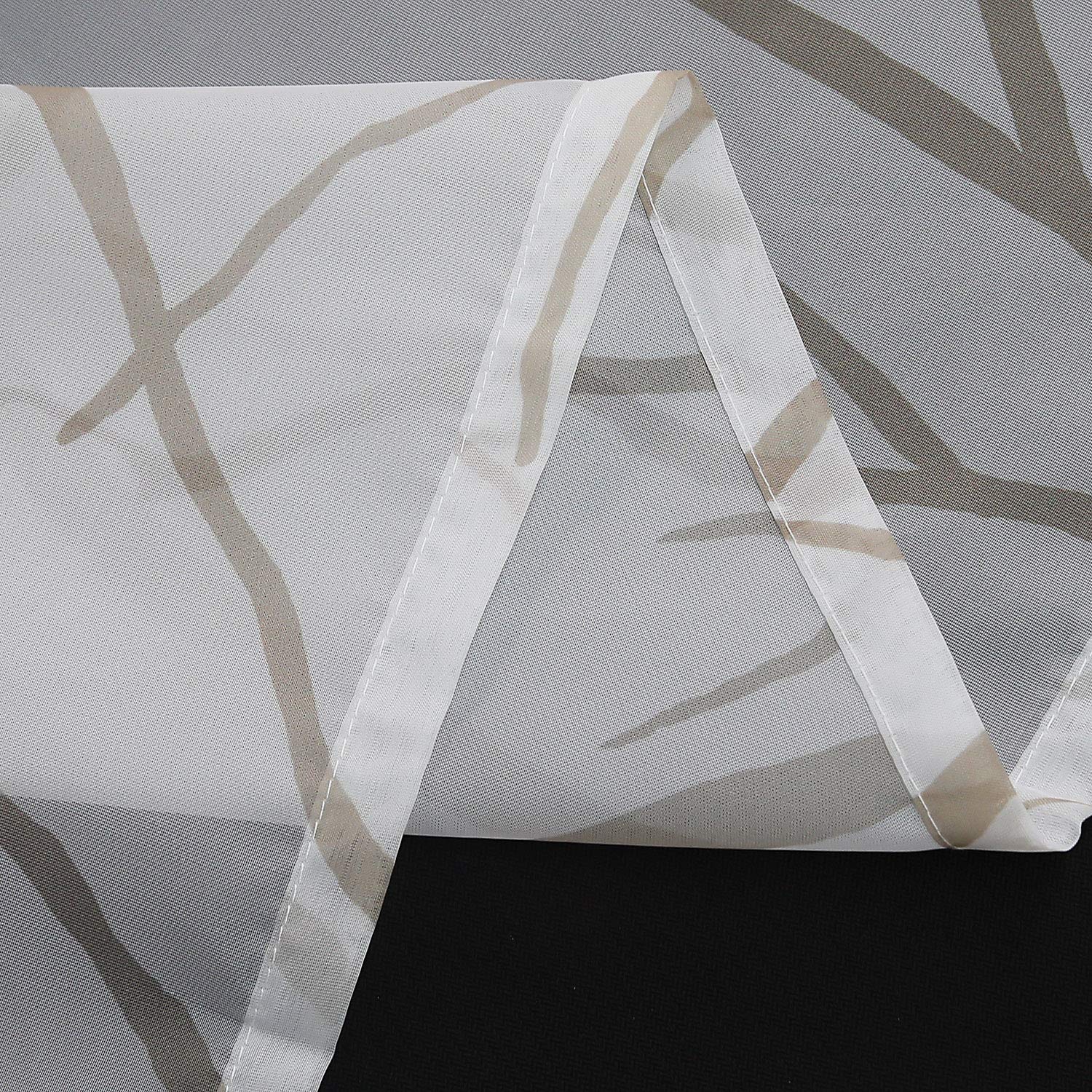 Tenda Trasparente Voile Con Passanti ESLIR - Per Soggiorno E Camera, 140x245 Cm, Vari Colori - 1 Pezzo