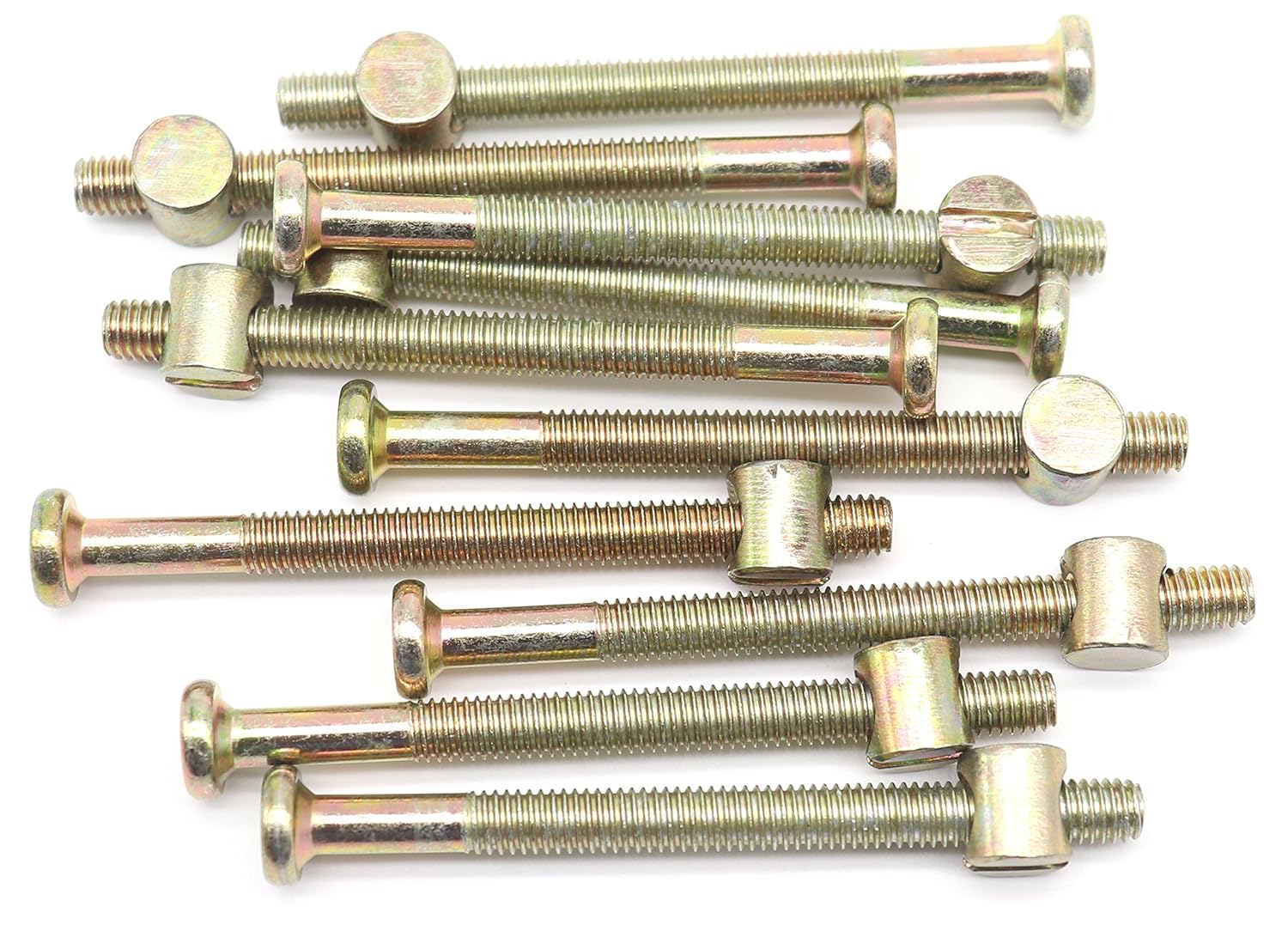 10Pack M61.0 x 75mm Allen Head Furniture Cot Crib Bed Bolt Barrel Nut