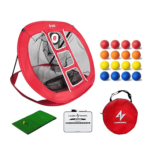 Golf Chipping Net with Mat - Practice Net for Backyard