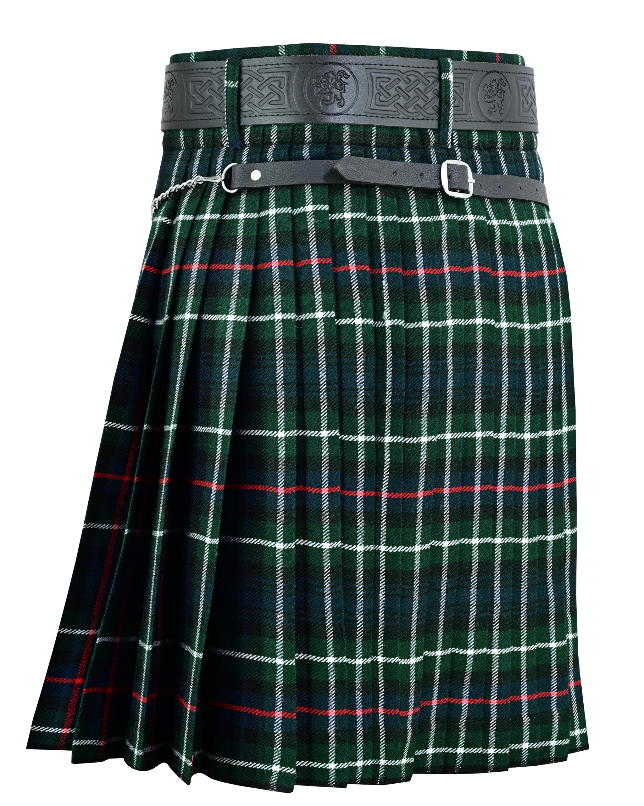 Hamilton Kilts - Kilt de tartán Mackenzie, Vestido Tradicional escocés de tartán de Las Tierras Altas, Atuendo para Boda y Fiesta