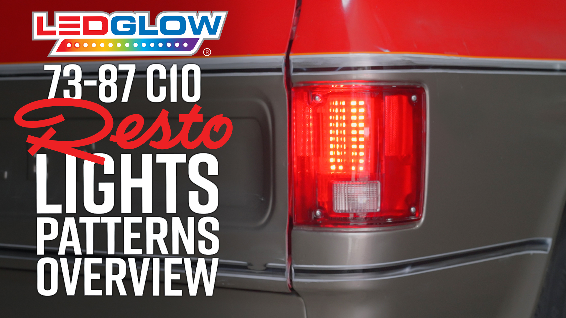 LEDGlow RestoLights Red LED Sequential Tail Lights Kit Fits 1973