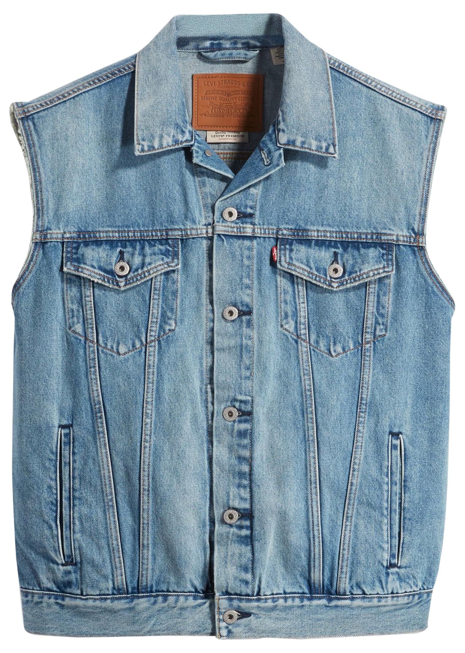 Levi's Relaxed Trucker Gilet in denim Uomo