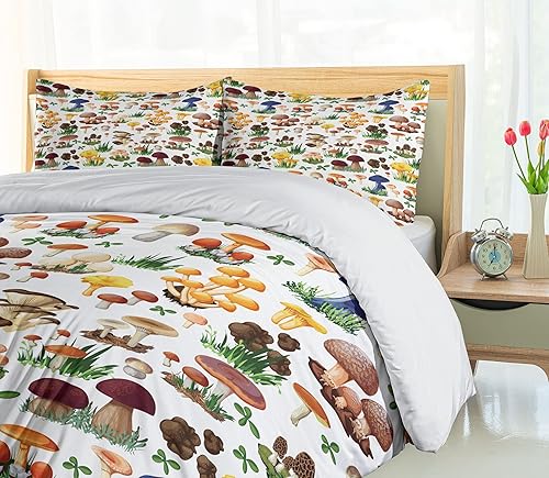 Miniatura 4 de Ambesonne - Juegos de funda de edredón multicolor, en colores y tres tamaños.