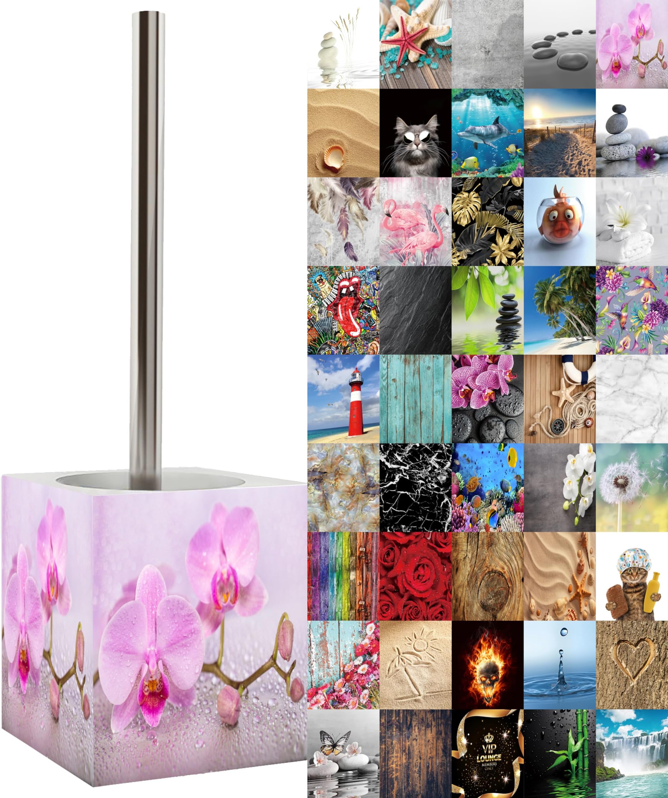 LIFKOME Porte-brosse à Dents Mural Multifonction En Métal Rustique Pour Salle De Bain