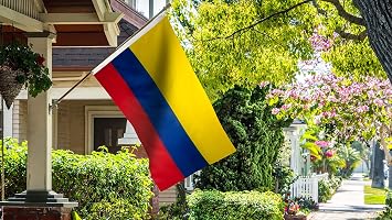 DANF Colombia Flag 3x5 Foot Double Sided Colombian National Banner