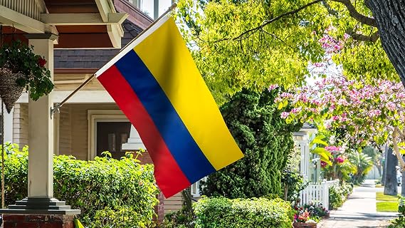 DANF Colombia Flag 3x5 Foot Double Sided Colombian National Banner