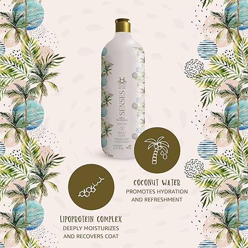 Miniatura 2 de Hydra Senses Bliss Champú para perros y gatos, champú para mascotas de agua de coco, champú hidratante para mascotas para todas las razas, repara