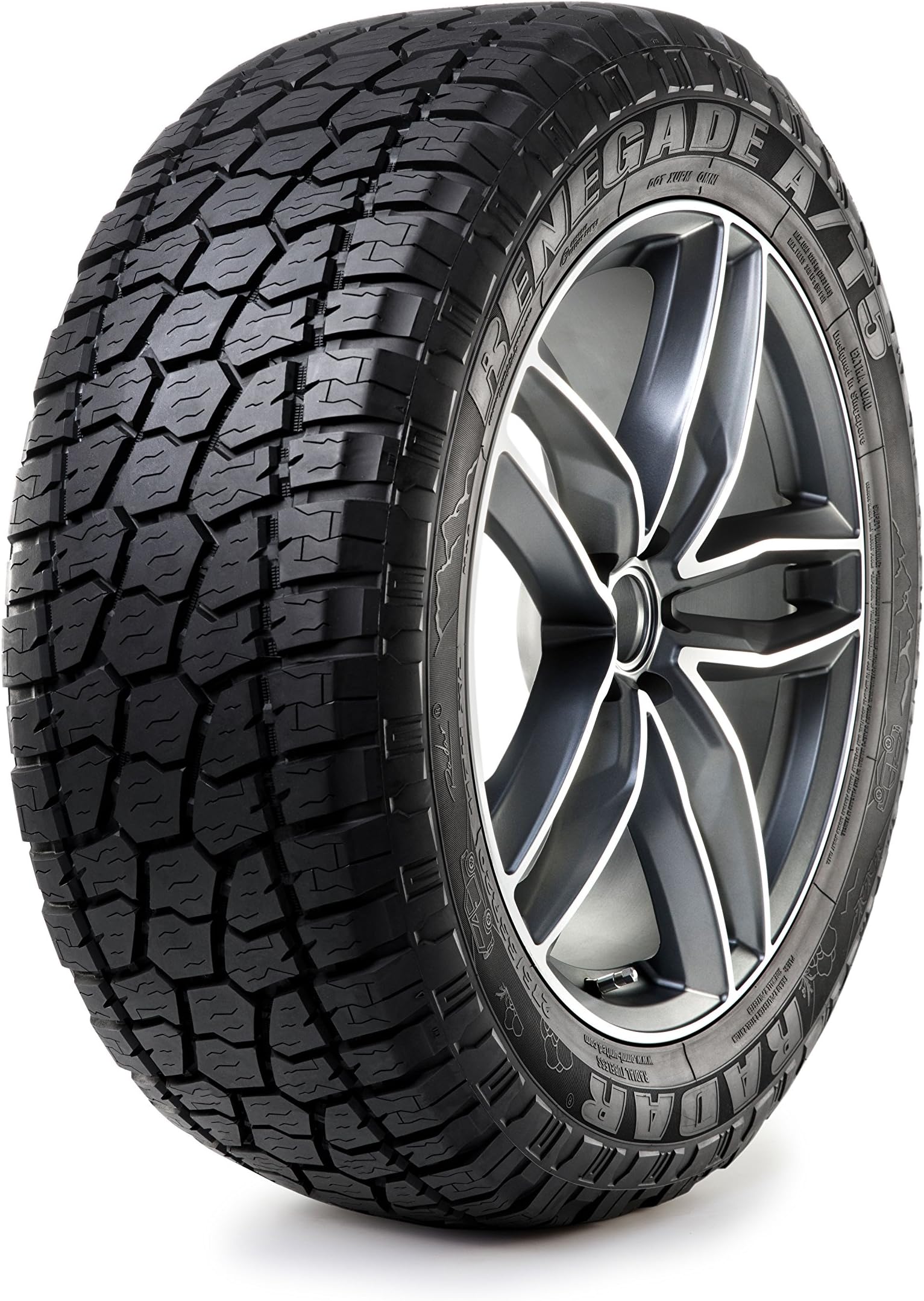 265/70R16 RADAR RENEGADE A/T5 112H OWL TL 500AA**50K**+ROAD HAZARD