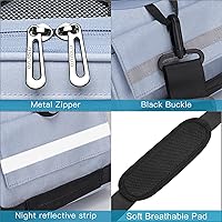 Vista 5 de MOSISO Bolsa de maletero para bicicleta, bolsa impermeable para asiento trasero de bicicleta, bolsa de almacenamiento para el sillín, bolsa