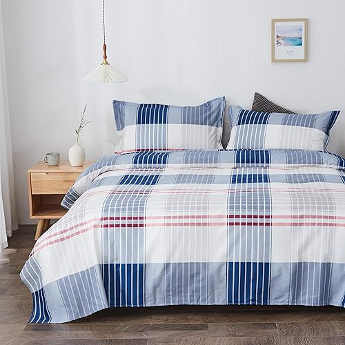 brandream Kids Boys Juego de ropa de cama Dibujos Animados Juego de sábana cama sábanas de algodón Set 4pcs individual Full Queen Size Algodón