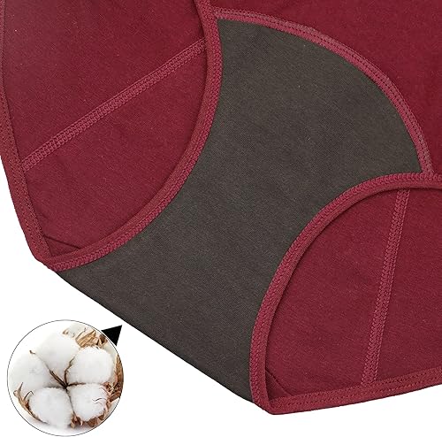 Miniatura 5 de Nalwort Bragas para el período menstrual para mujer, ropa interior a prueba de fugas, ropa interior protectora posparto