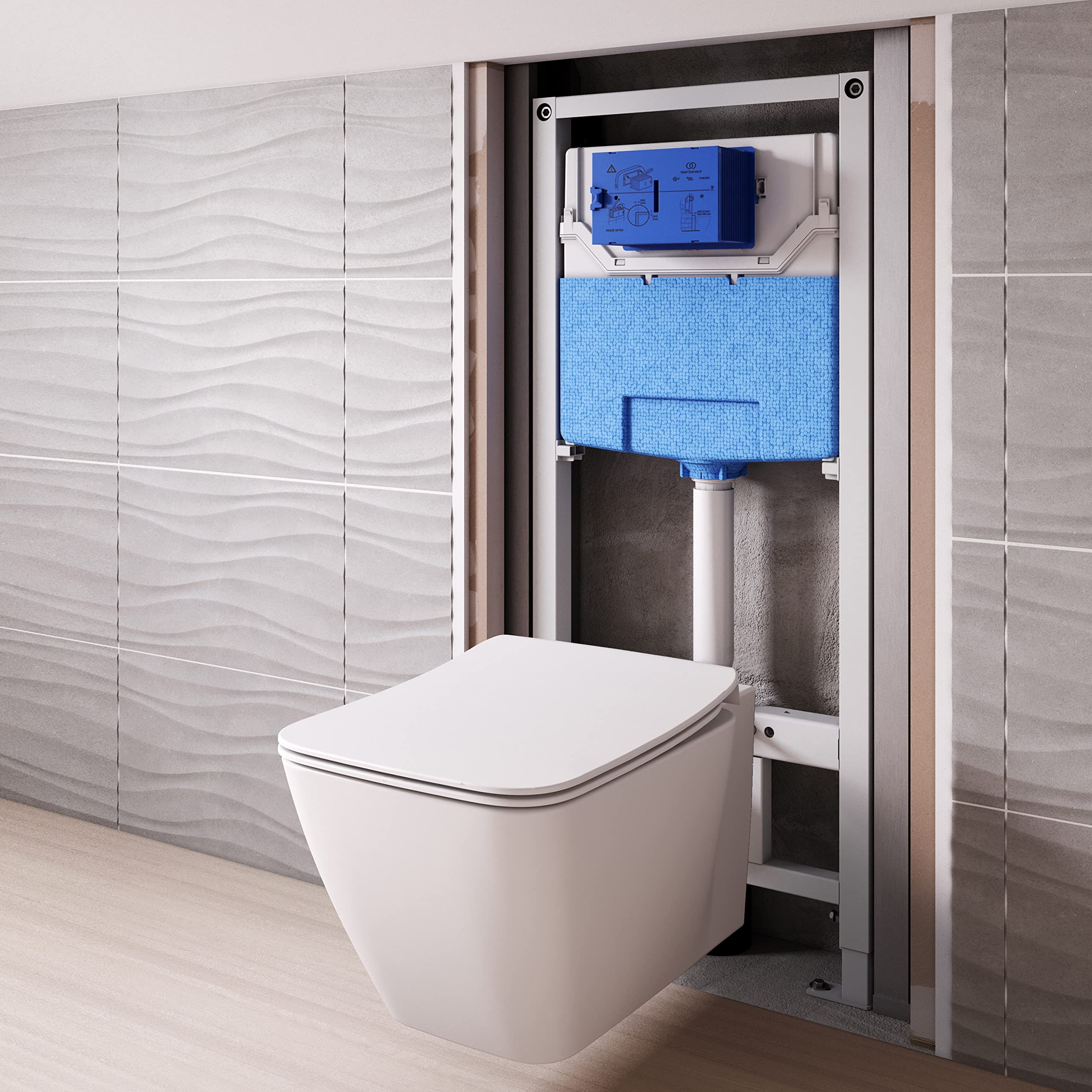 Ideal Standard Prosys 120 R009467 - Soporte mecánico universal para inodoro colgante de pared y suelo