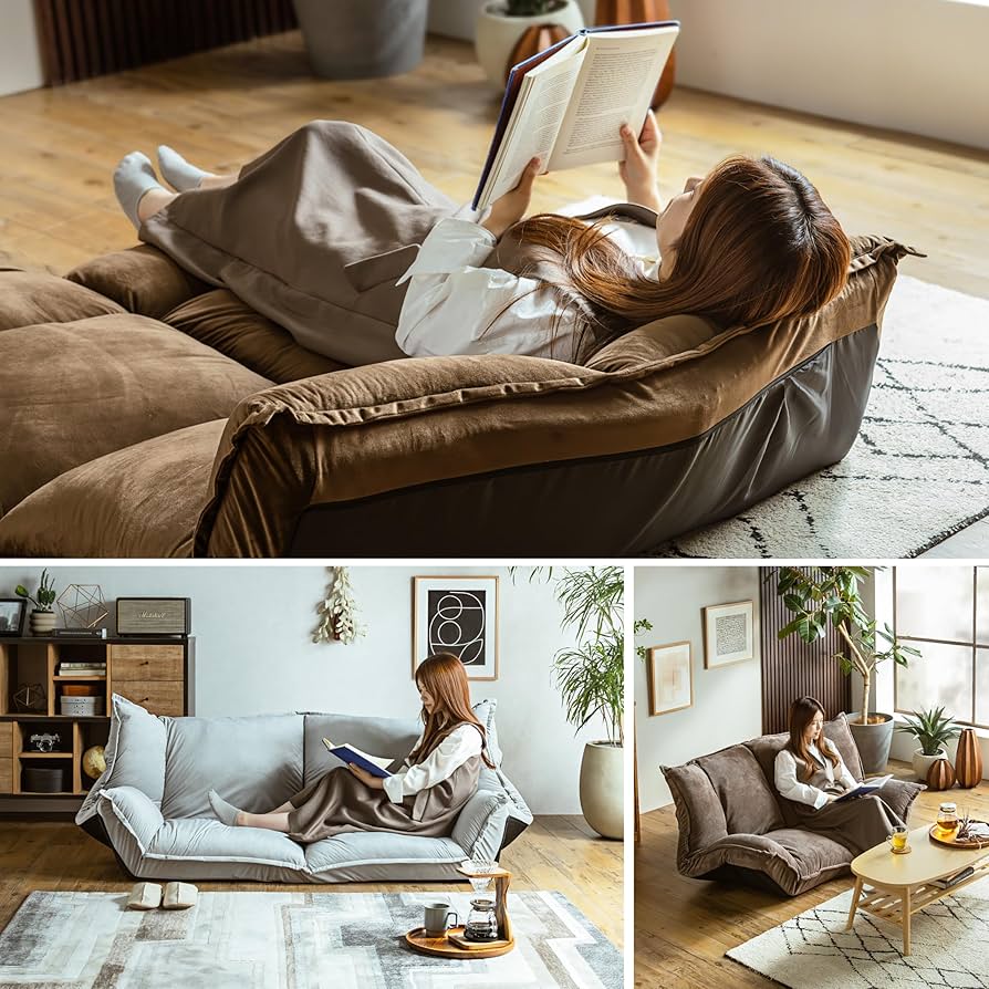 Amazon|Pure Luxe ソファ フロアソファ ソファーベッド ローソファー Amazon|Pure Luxe ソファ フロアソファ ソファーベッド ローソファー