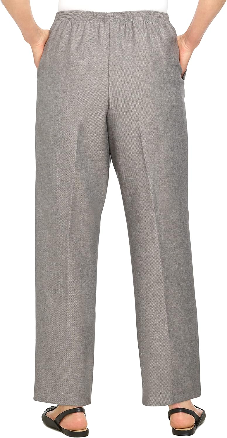 Alfred Dunner Womens Plus Size Poly Proportioned Medium Pant - Image 3