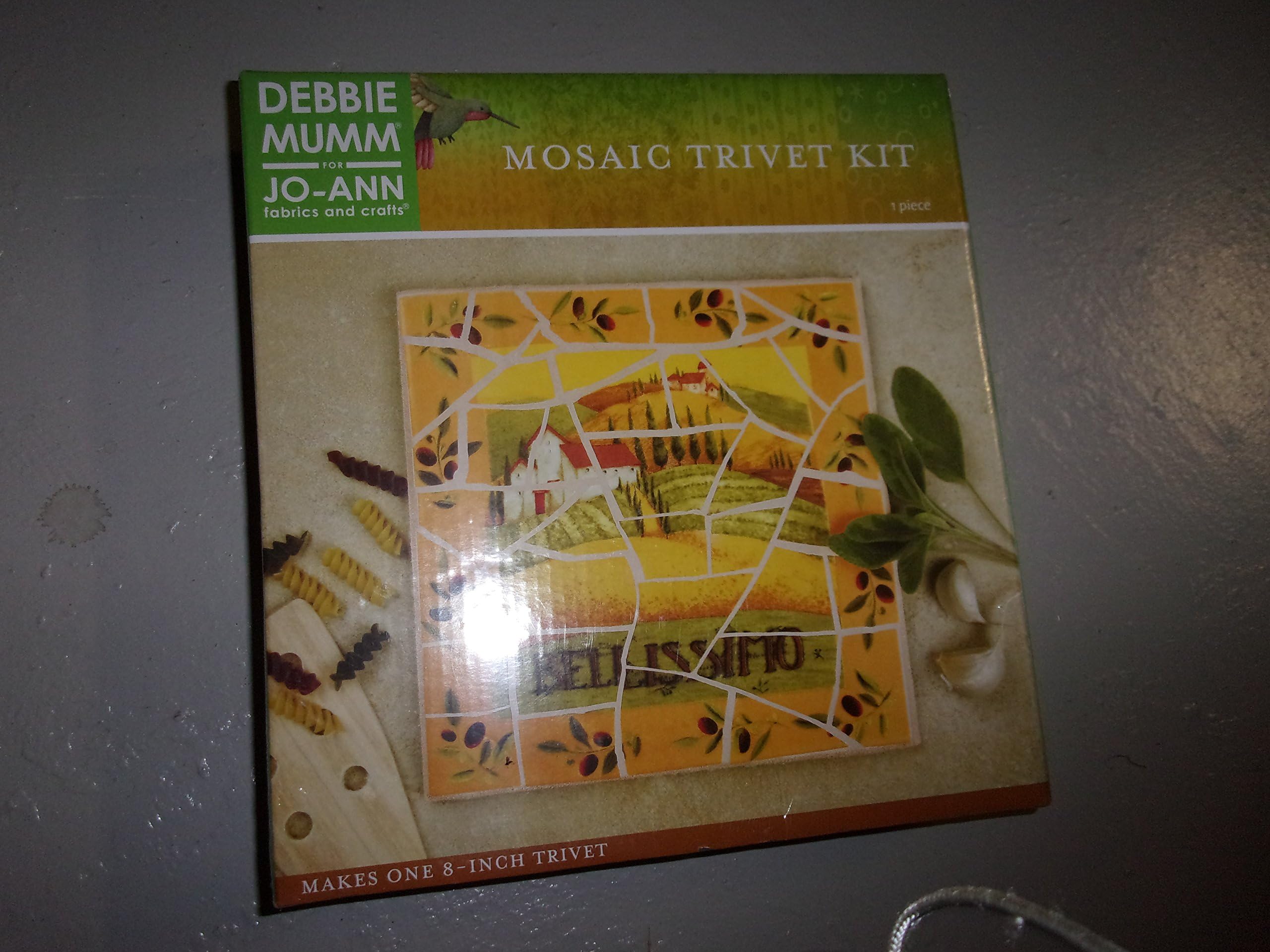 Debbie Mumm - Jo-ann Fabrics - Mosaic trivet kit - bellisimo italy - do it yourself