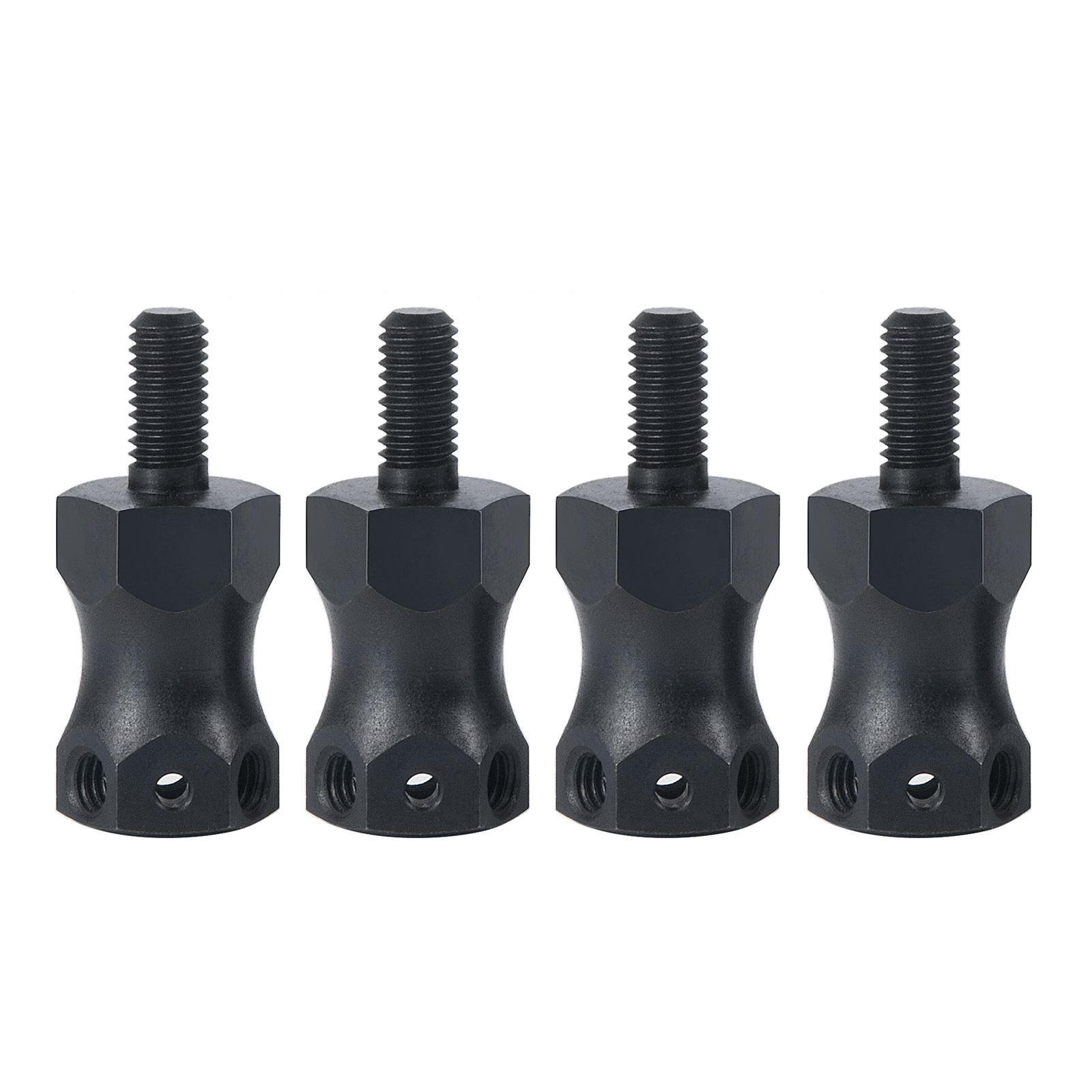 AXSPEED 15mm Hex Wheel Adapter Set - 4pc Upgrade For 1/10 Hammer Rey & BAJAREY RC Buggy - Billet Aluminum