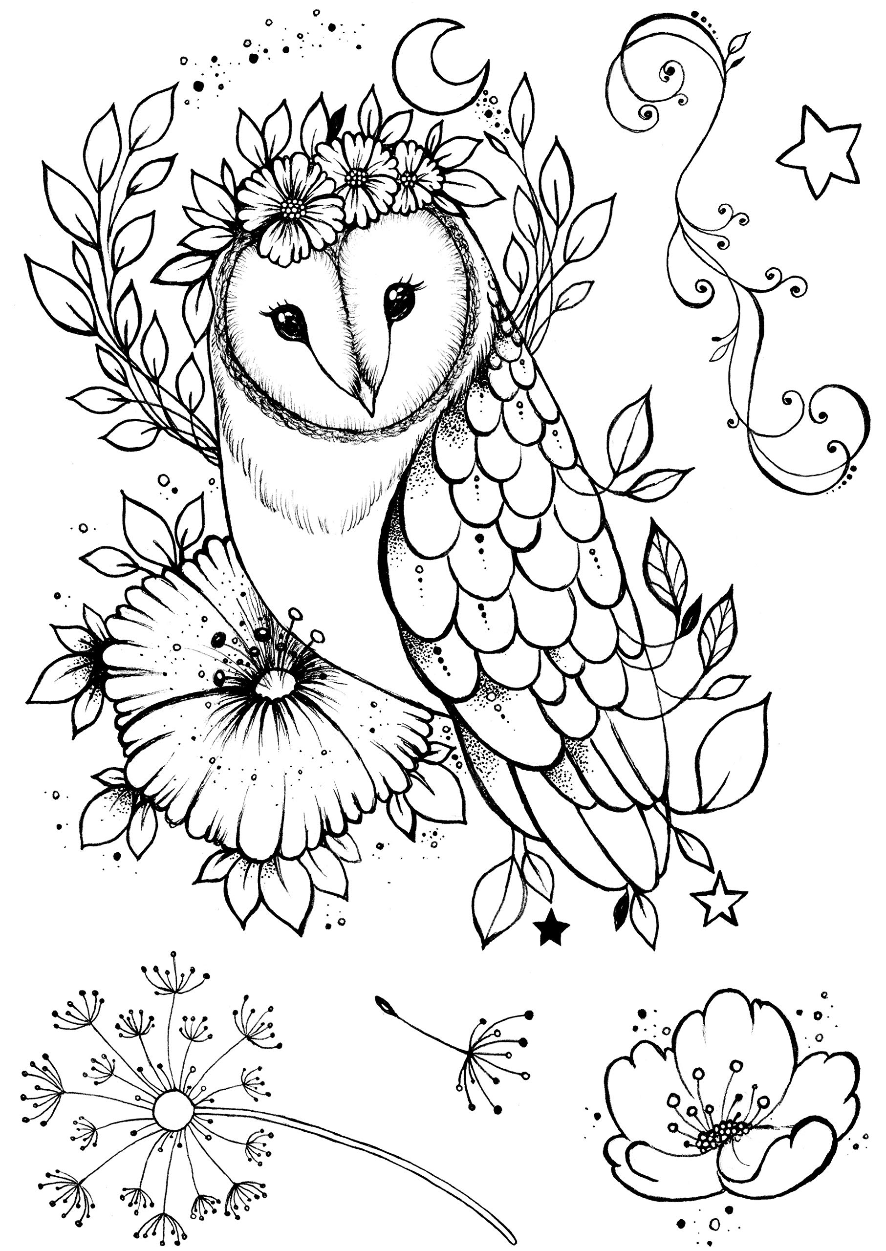 Pink Ink Designs Clear Stamp-Midsummer Owl, A5