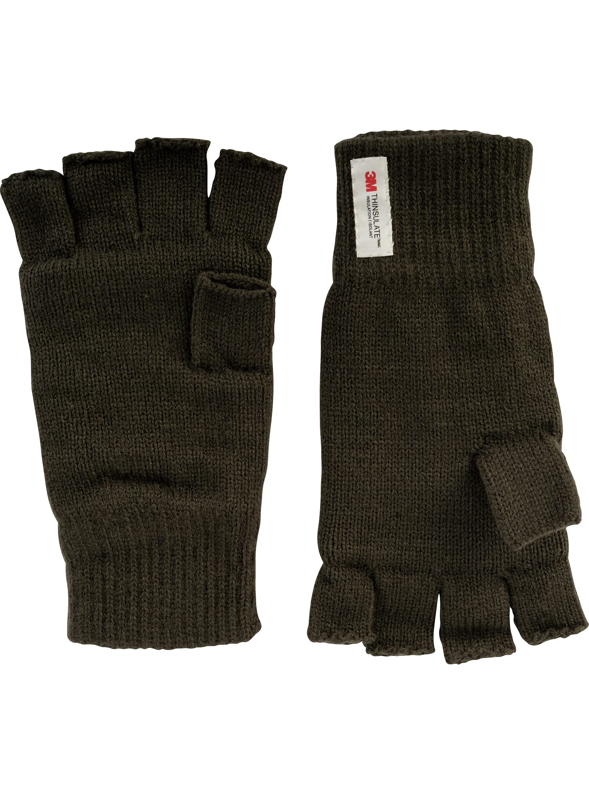 JACK PYKE Thinsulate Fingerless Mitts Olive Green
