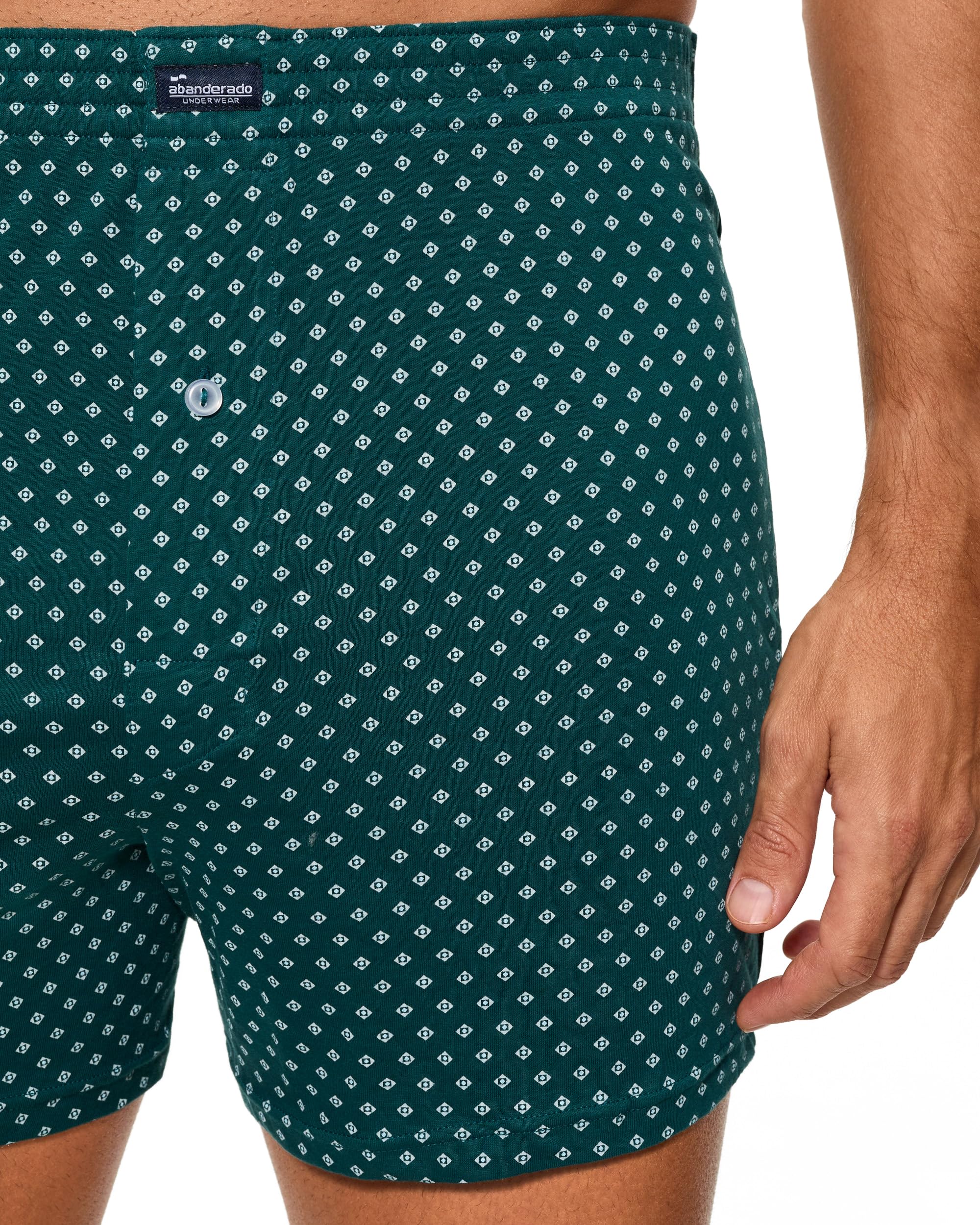 Abanderado Bóxers Abiertos de Punto Esencial Estampados Hombre x2