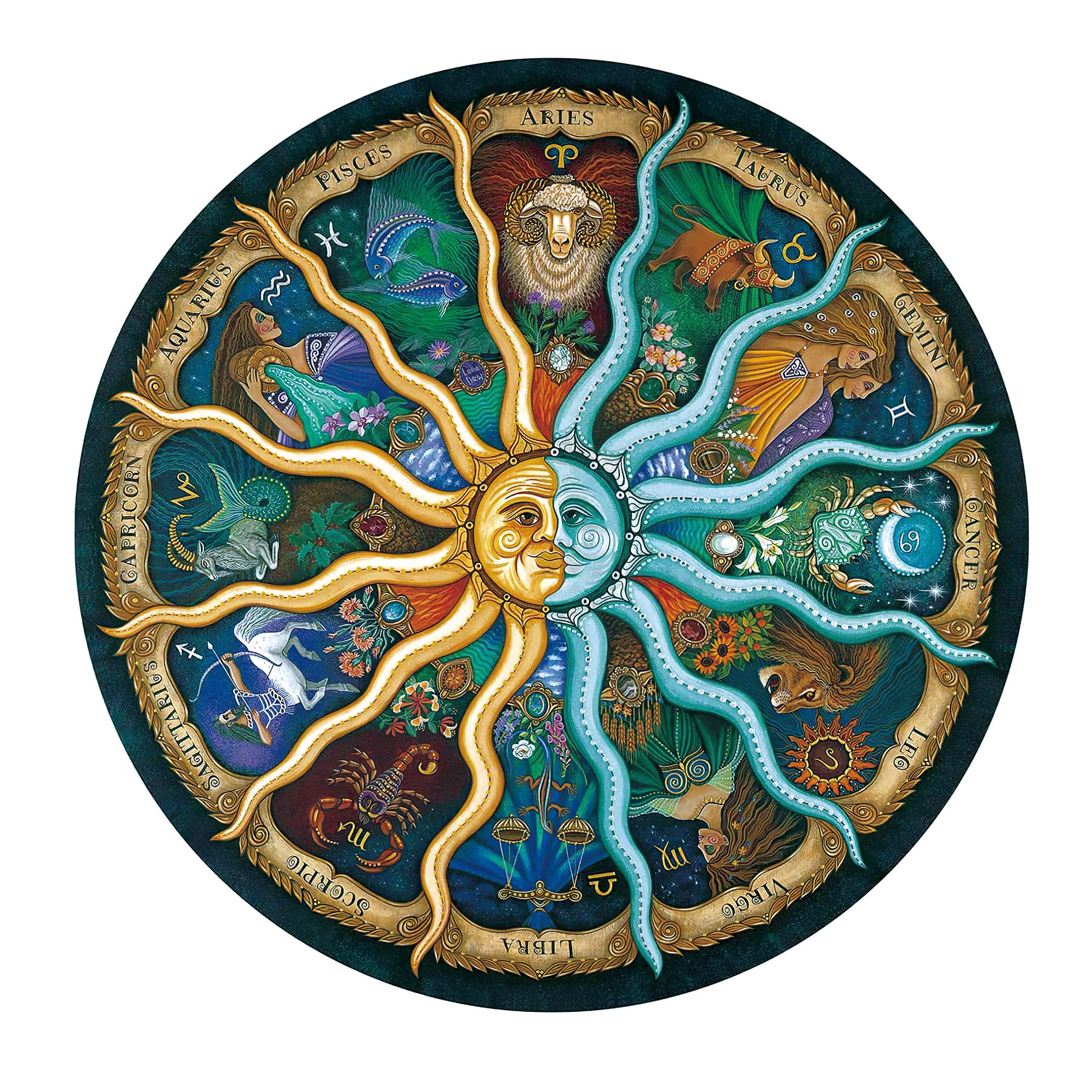 Yiting 1000 Piece Jigsaw Puzzles for Adults 12 Constellation/Christmas Bird/Butterfly/Hummingbird/Mandala Flower/Darrell Bush Lake Puzzle Adult