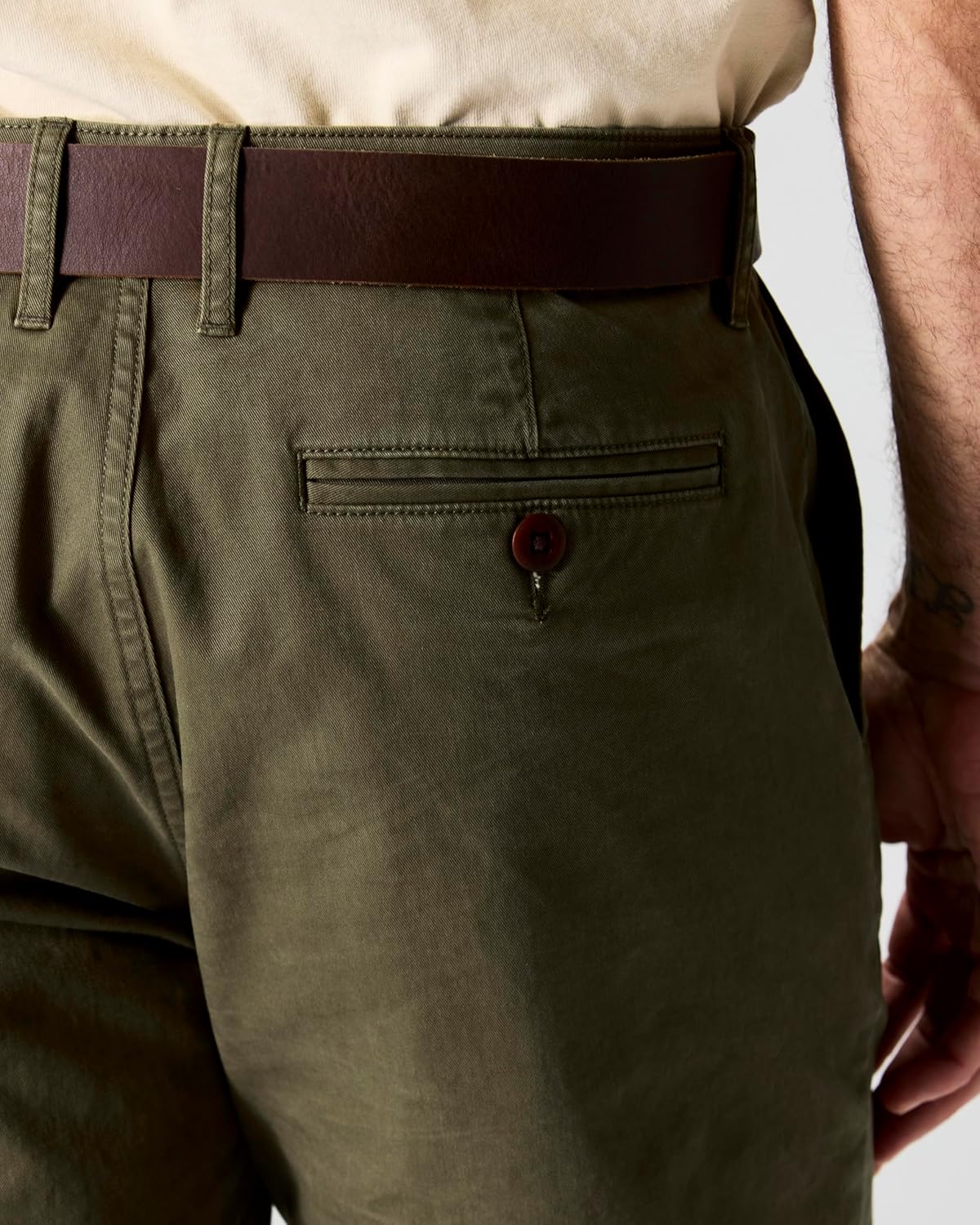 Huckberry 365 Chino Pants Men - Casual Mens Chinos Pants, Cotton-Spandex Blend, Soft Twill Herringbone Pocketing, Trousers - Image 6