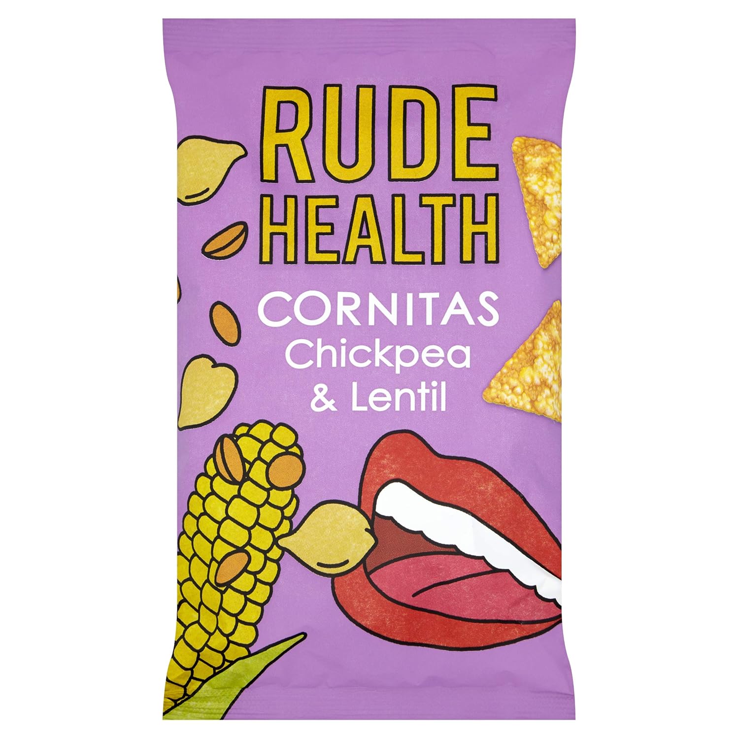 Rude Health Cornitas - Chickpea & Lentil 90g (Pack of 8)