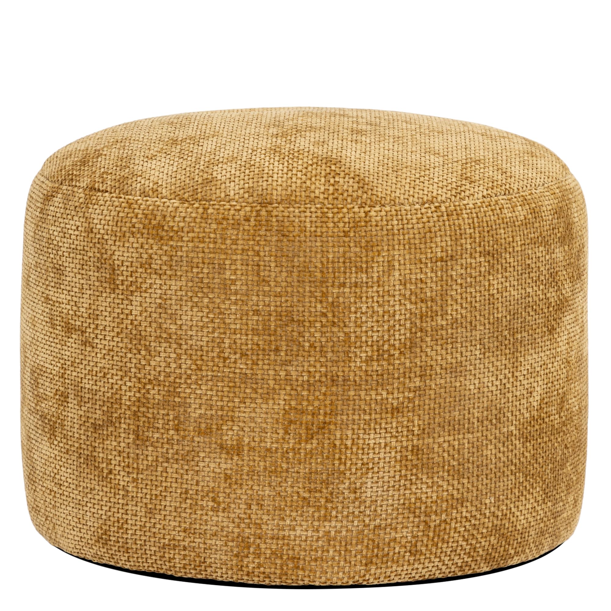icon Milano Chenille Large Bean Bag Footstool with Filling Included, Yellow