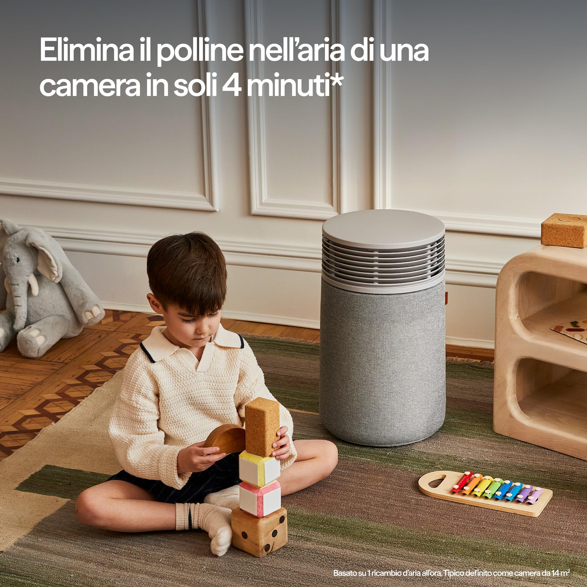 Purificatore d’aria BLUEAIR Blue Signature Medium – Purificazione intelligente ultra‑silenziosa per ambienti spaziosi fino a 86 m²