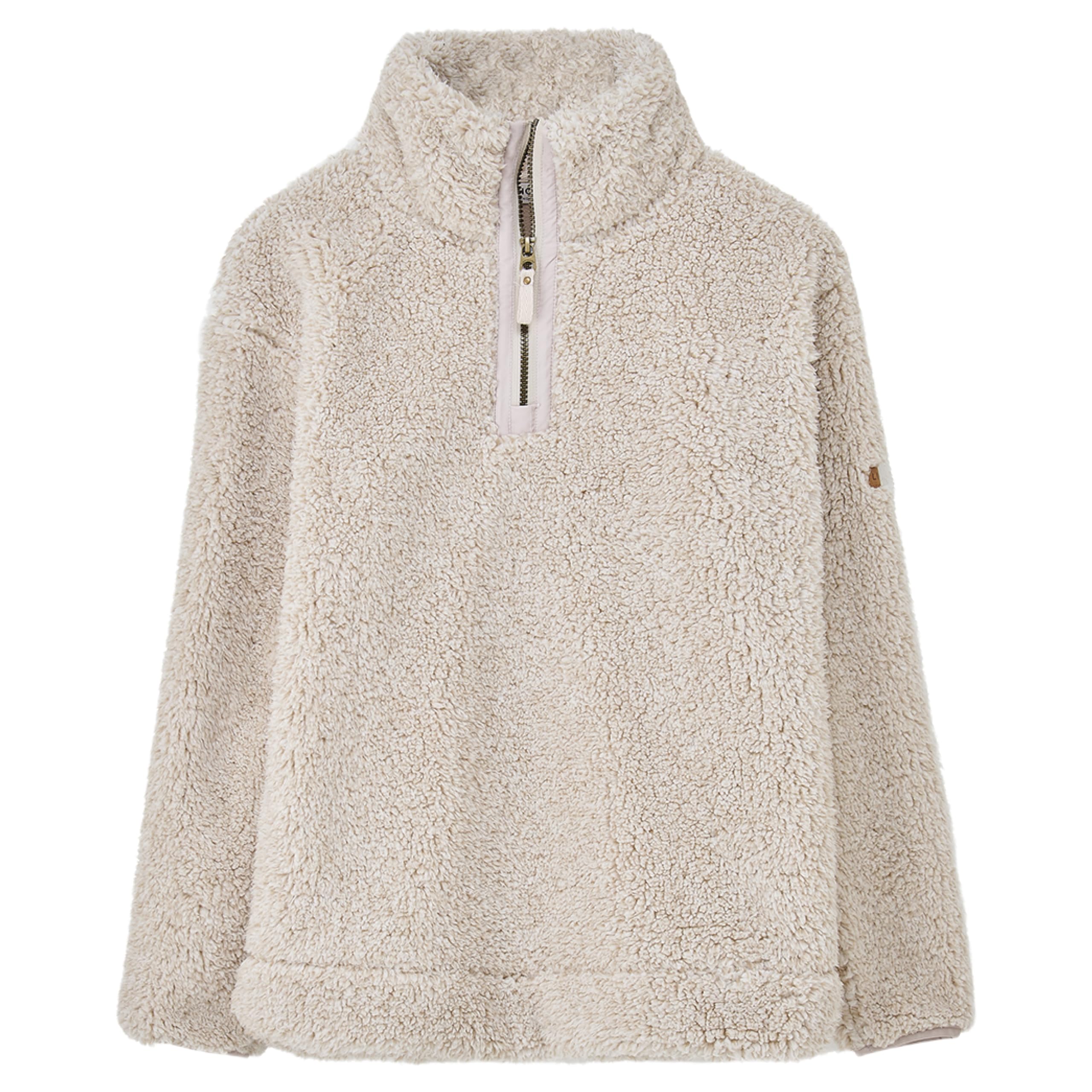 LightHouse Women's Coast Polyester Bonded Fleece - Ladies Warm Funnel Neck Top - Irish Cream - 8