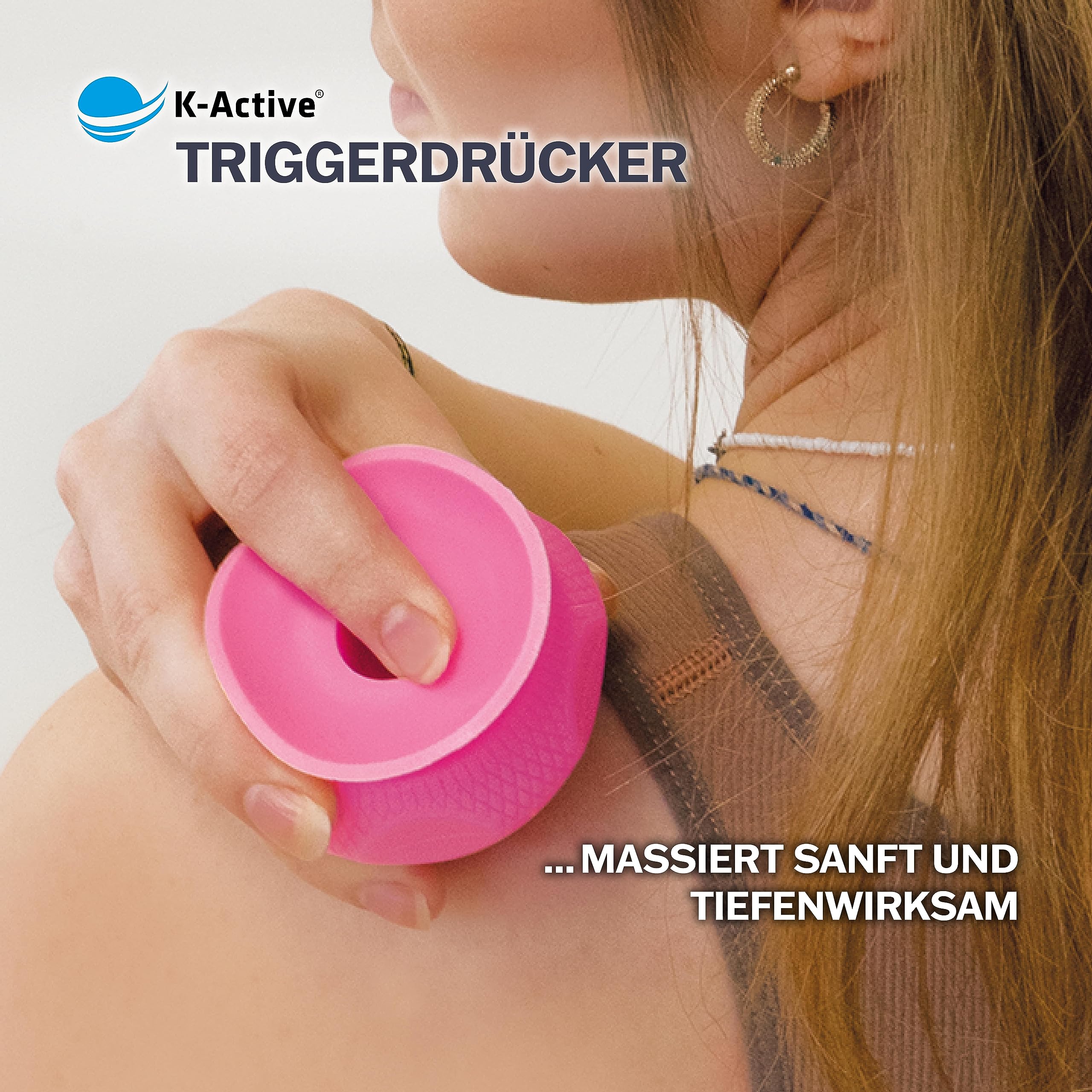 K-Active® Klamka spustowa z przyssawką z workiem | ukierunkowane usuwanie napięć (arctic blue)