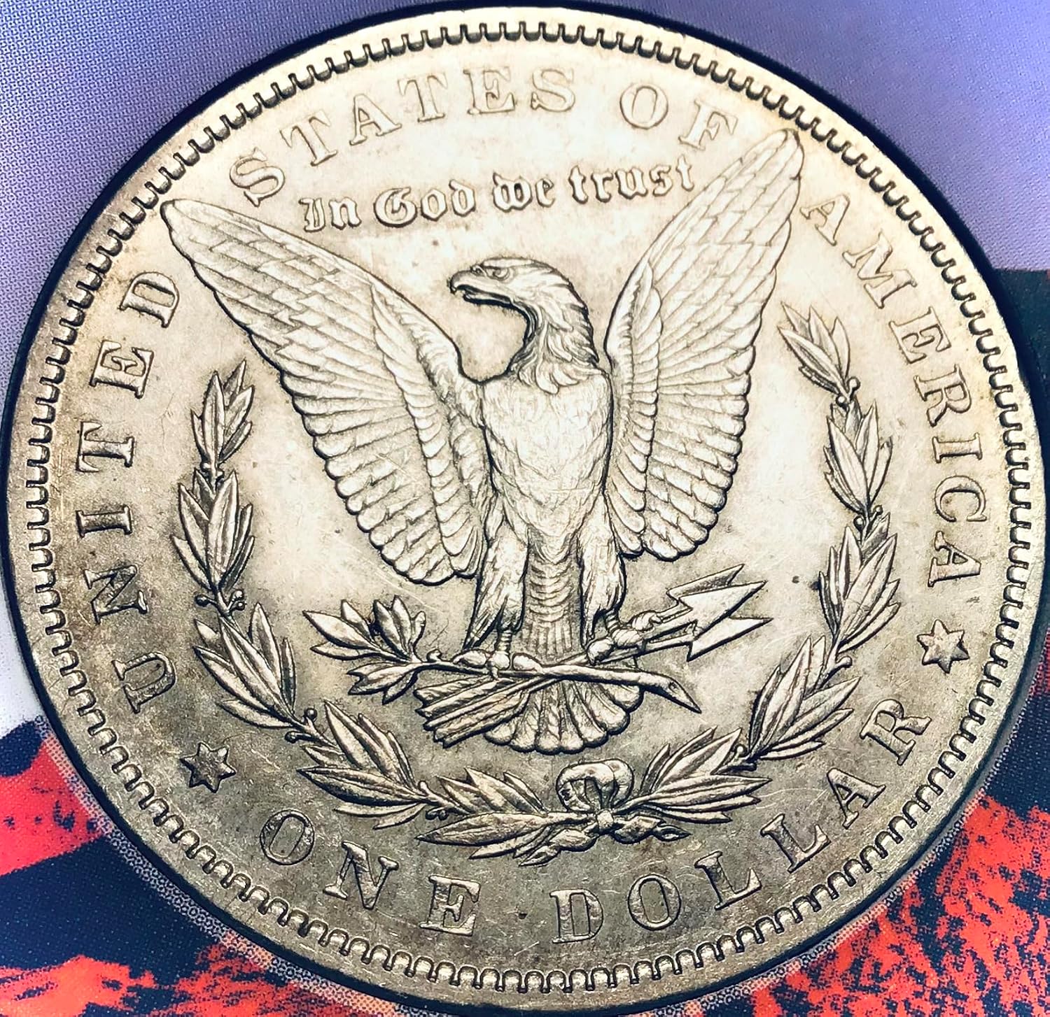1890 P Morgan Silver Dollar About Uncirculated