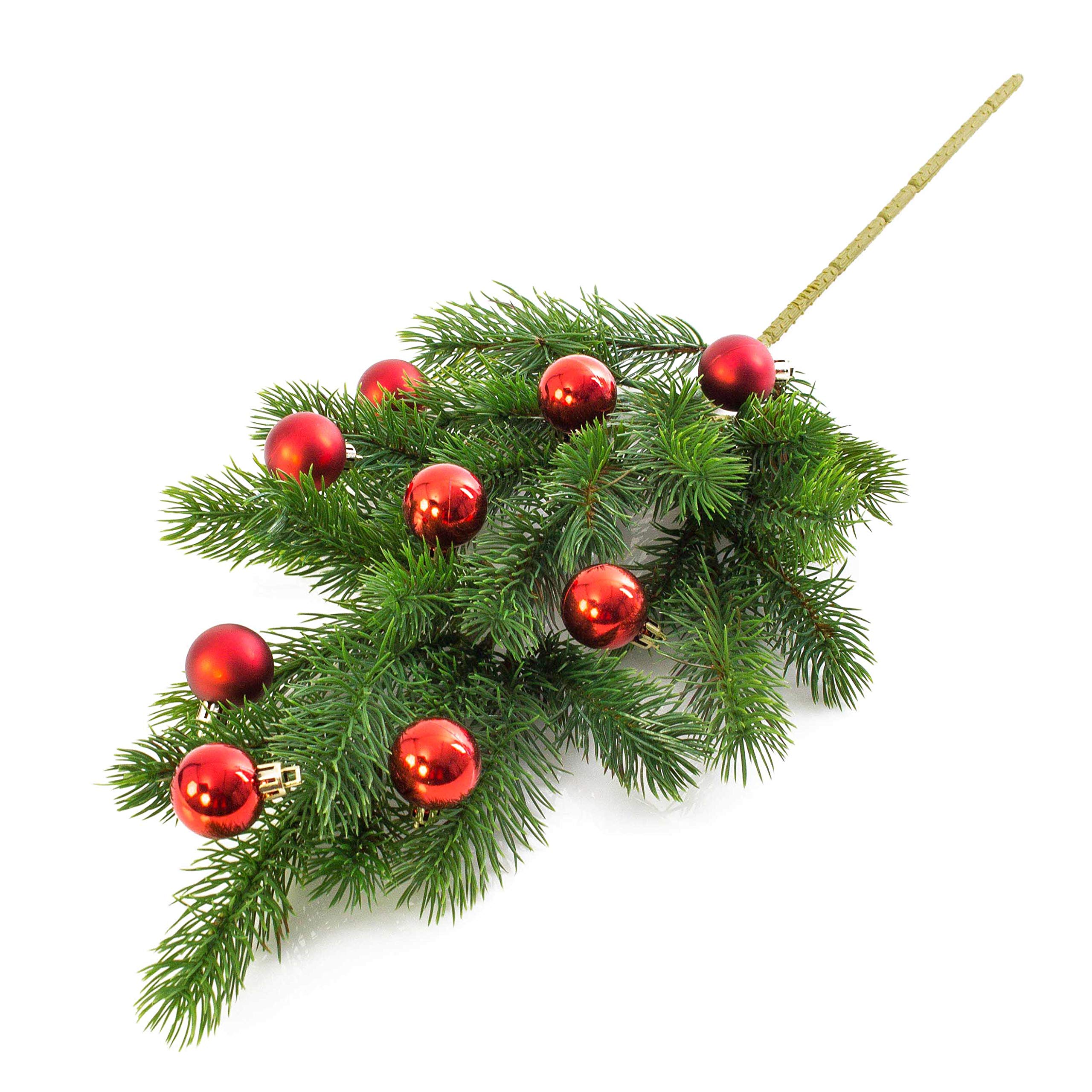 Rami di larice artificiali con pigne per decorazione, 52 cm