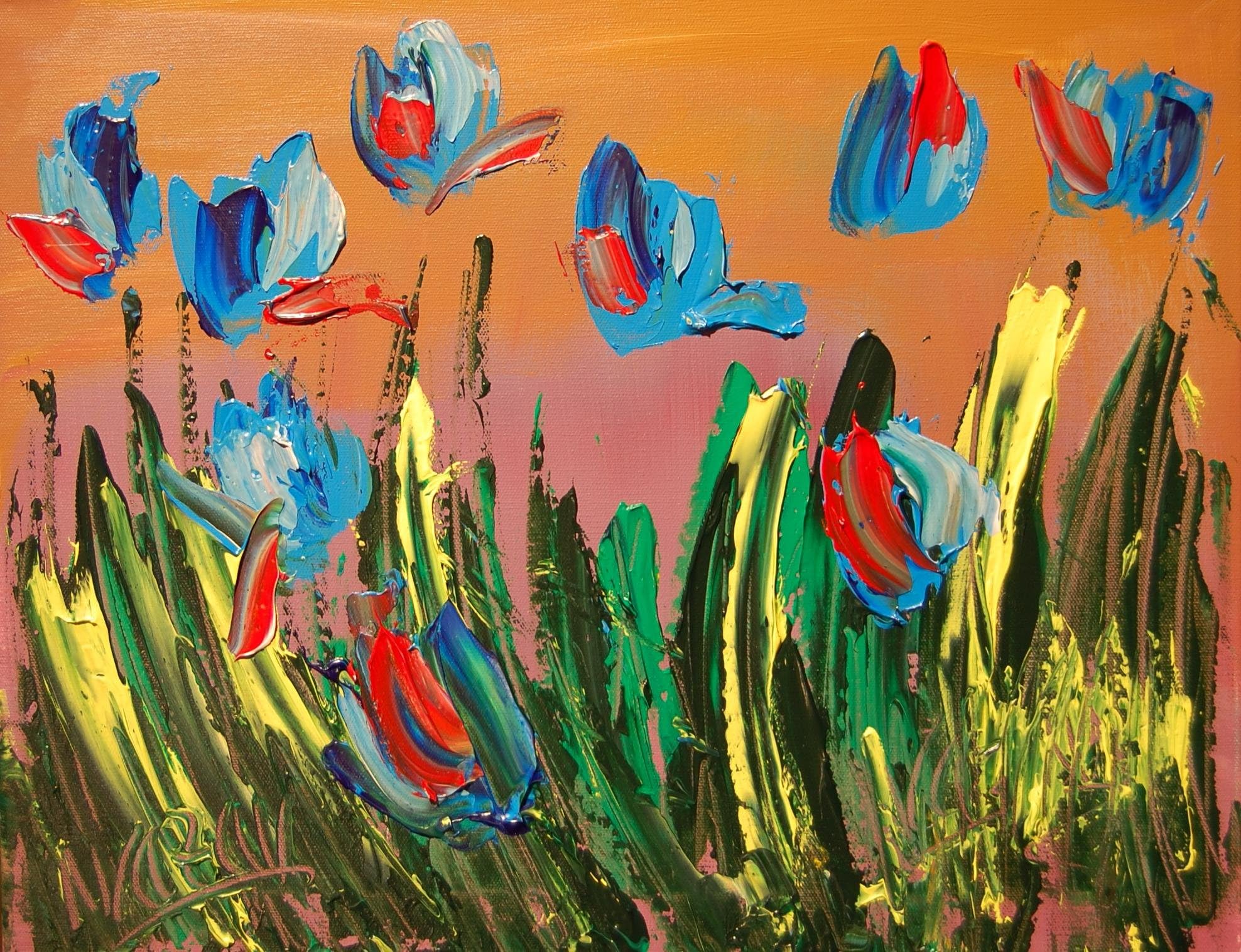 Superb Pop Art Urban Painting on Canvas - Original Modern Abstract Impressionist Art Deco - Signed with Certificate of Authenticity-size 24x20 Canvas- Stretched - Gallery Wrap - Ready to Hang