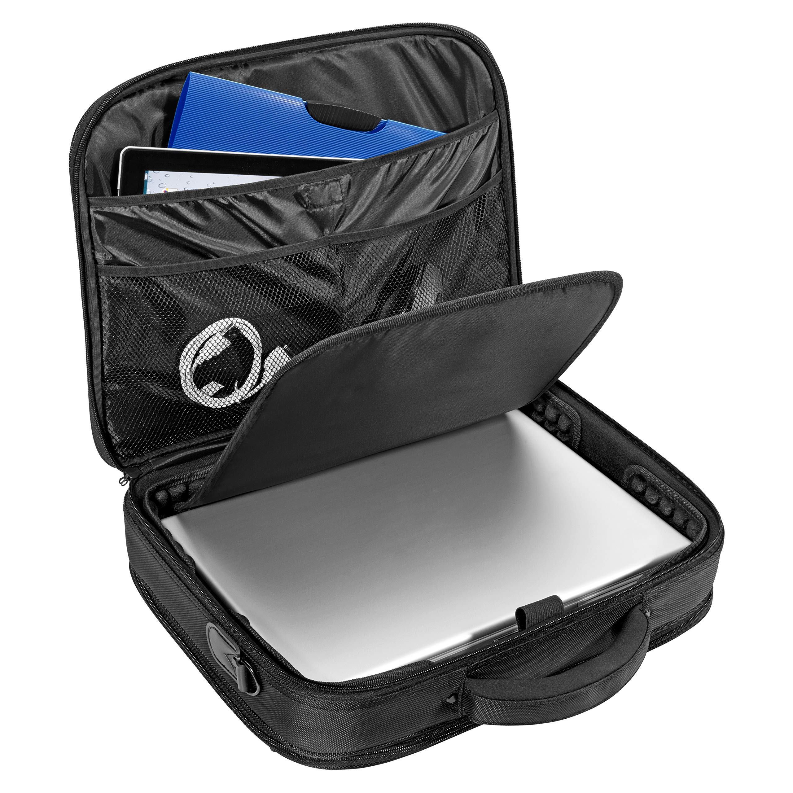 PEDEA Torba na laptopa "Premium" torba na ramię torba na notebooka 17,3 cala (43,9 cm) z zamkiem na notebooka, czarna