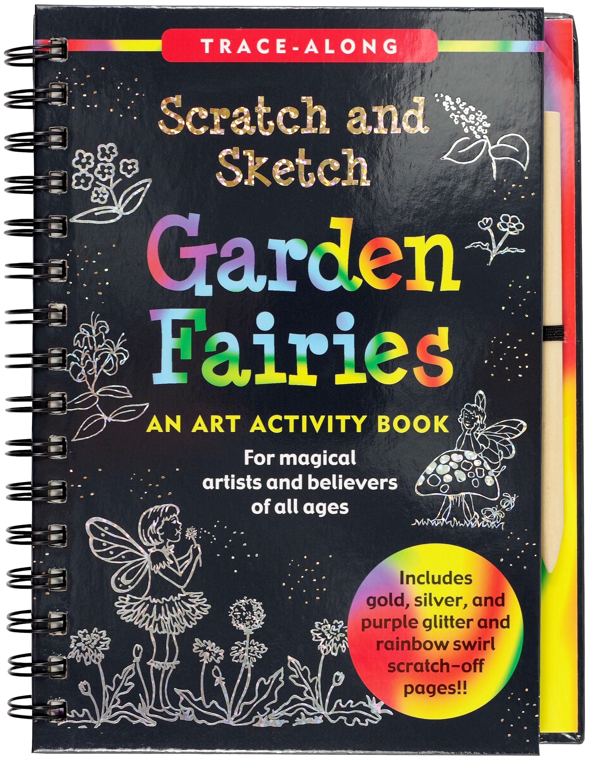 Scratch & Sketch Garden Fairies (Trace Along)