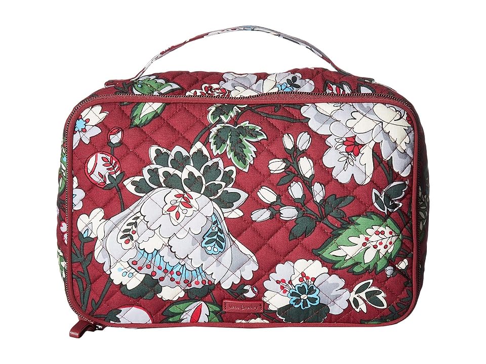 

Vera Bradley Iconic Large Blush Brush Case (Bordeaux Blooms) Luggage, Multi