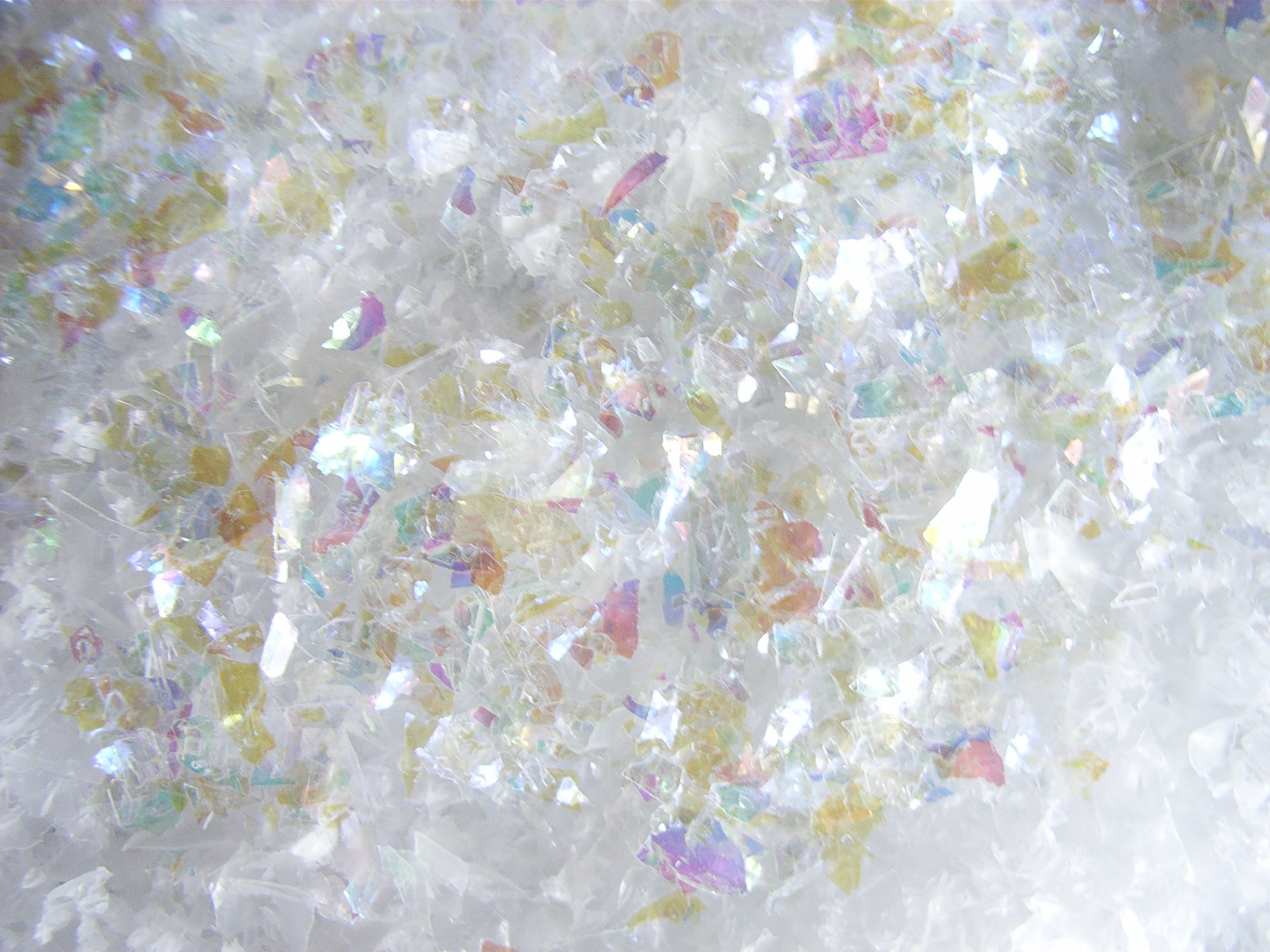 Diamant-Schnee 25 kg (EUR 6,76/kg), Streuschnee, Dekoschnee, Kunstschnee mit Irisfolien-Flocken