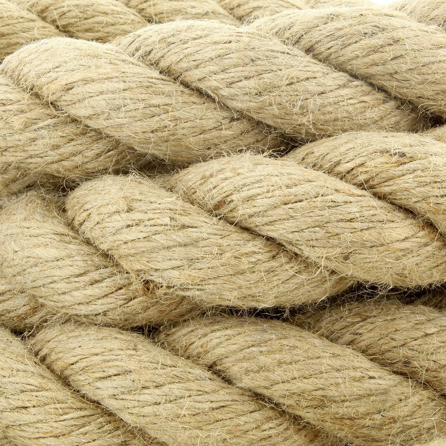 Get Out! Jute Exercise Rope, Fitness Rope for Indoor Climbing Rope Gym Rope Climbing – 1.5in Ropes for Climbing : Sports & Outdoors